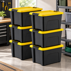 94QT Stackable Storage Bins 3-Pack