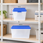 72QT Clear Latching Storage Bin