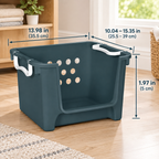 Large Open-Front Storage Basket