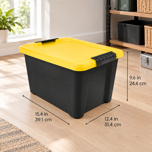 94QT Stackable Storage Bins 3-Pack