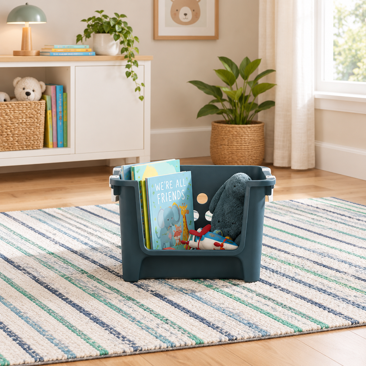 Large Open-Front Storage Basket