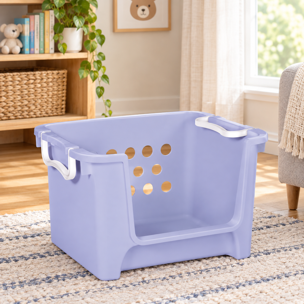 Large Open-Front Storage Basket