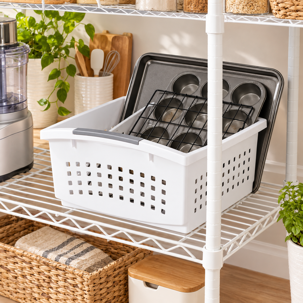 Large Stackable Storage Basket